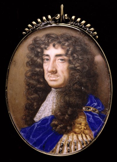Nr. 3834 Koning Karel II van Engeland (1630-85), ca. 1675 door Nicholas Dixon